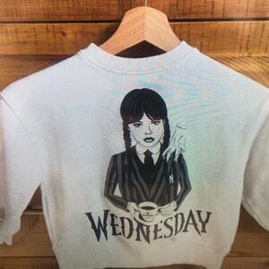 Wednesday Graphic Kids Sweatshirt - White